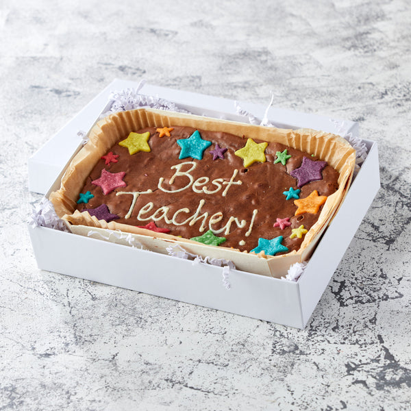 Best Teacher Brownie Slab