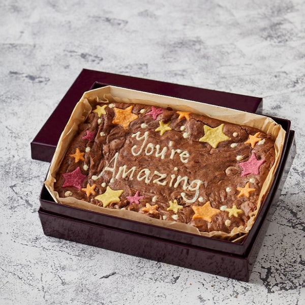 Star Border You're Amazing Brownie Slab