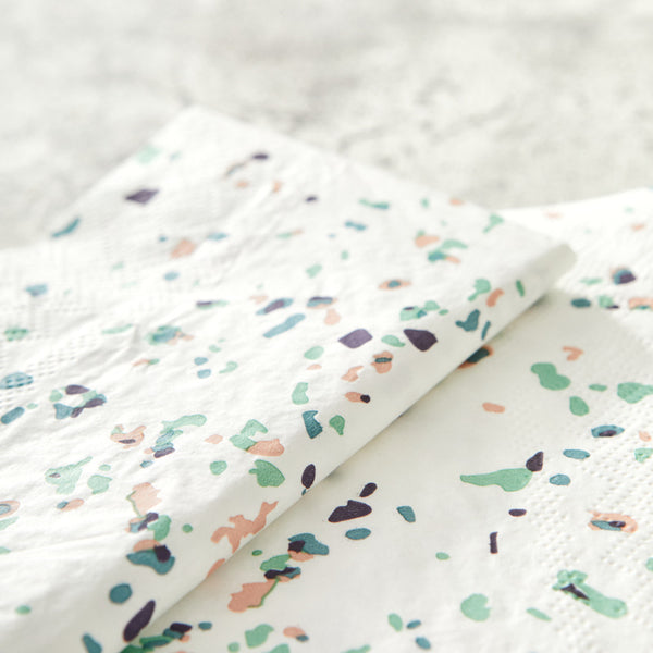 Terrazzo Print Paper Napkins