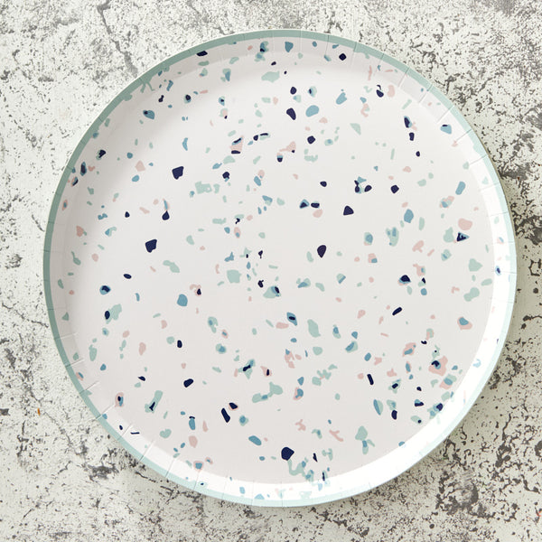 Terrazzo Print Paper Plates